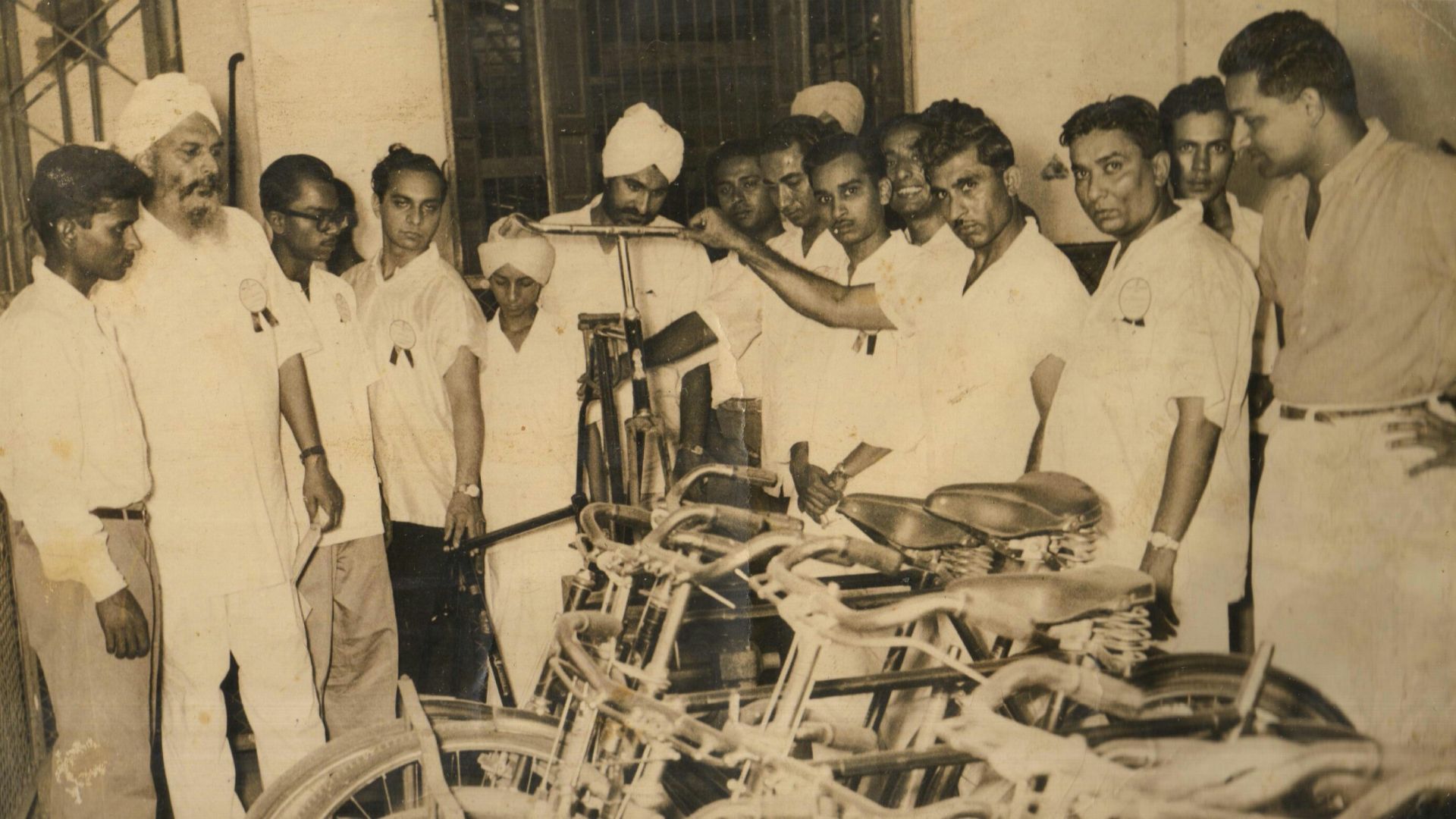 Late Shri. Sarwar Hussain (third from left)