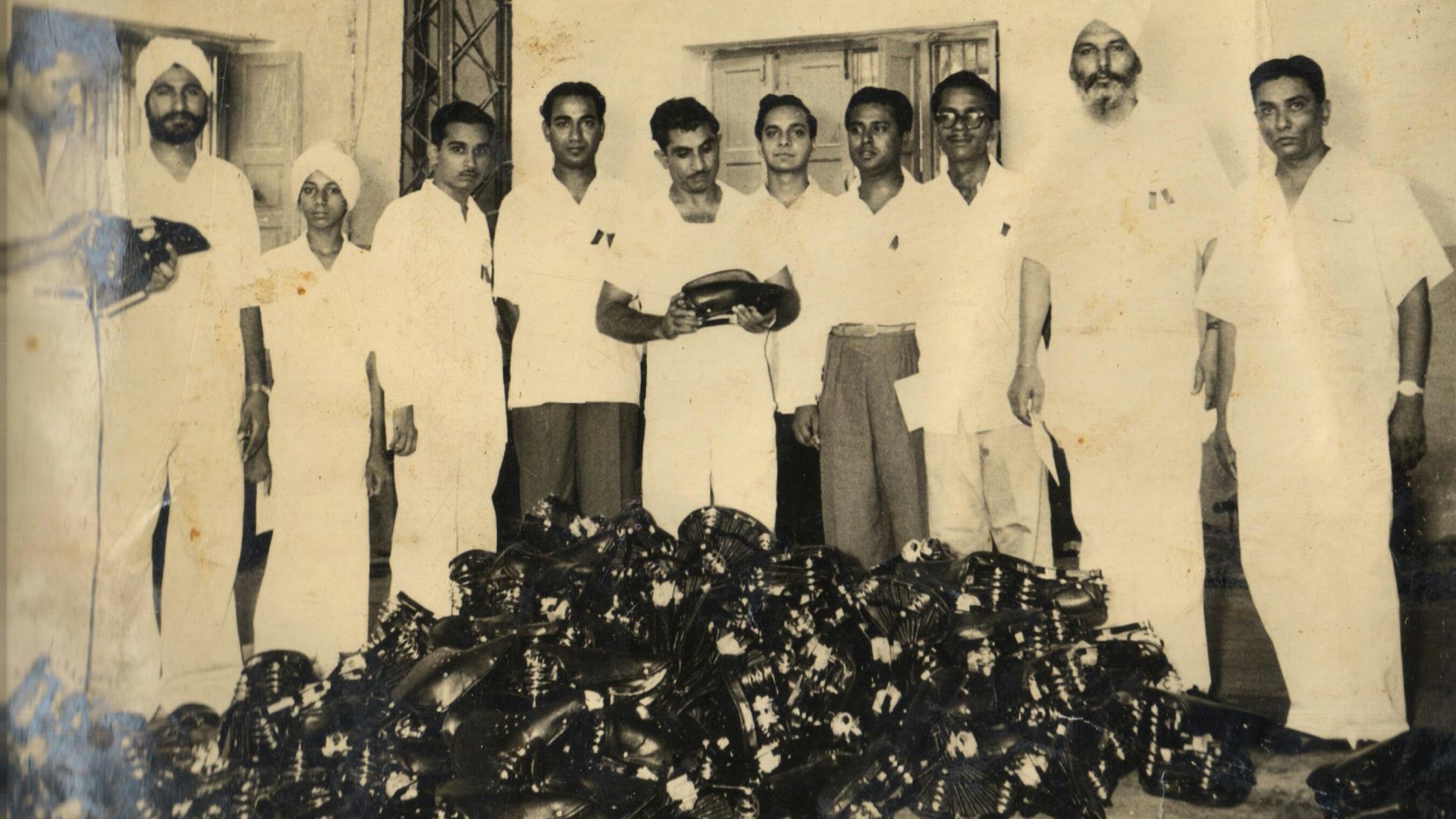 Late Shri. Sarwar Hussain (third from right)
